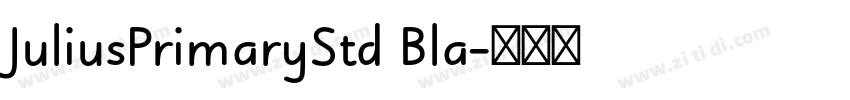JuliusPrimaryStd Bla字体转换